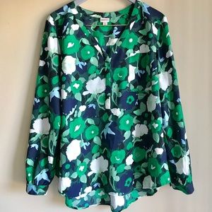 Merona Floral Blouse XL